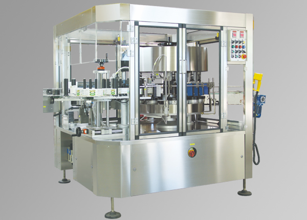Single rotary self-adhesive labeling machine